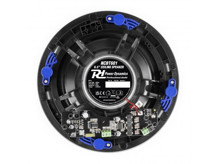 Power Dynamics NCBT601 Altavoz de techo de bajo perfil amplificados BT 6.5" Blanco 952628