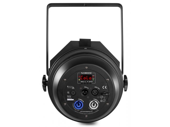 Beamz COB100W PAR light 100W 3K Warm White ZOOM 