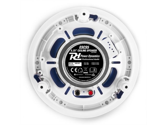 Power Dynamics ESCS5 Conjunto altavoces de techo de bajo perfil 5,25” 952610