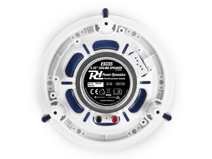 Power Dynamics ESCS5 Conjunto altavoces de techo de bajo perfil 5,25” 952610