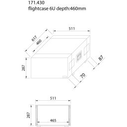 Power Dynamics Maleta de transporte para equipos 19\" - 6U 2