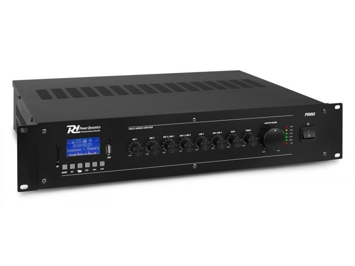 Power Dynamics PRM60 Mezclador amplificador 100V 6 canales 60W 952150