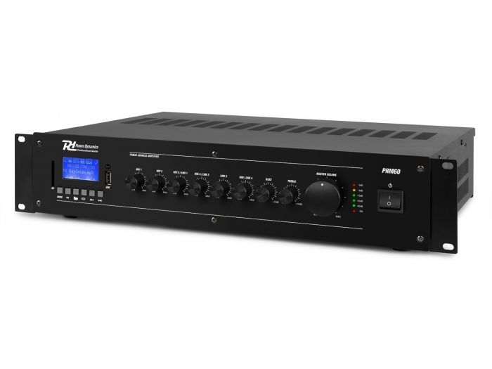 Power Dynamics PRM60 Mezclador amplificador 100V 6 canales 60W 952150