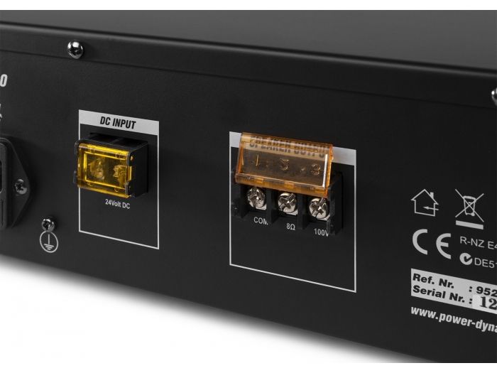 Power Dynamics PRM60 Mezclador amplificador 100V 6 canales 60W 952150