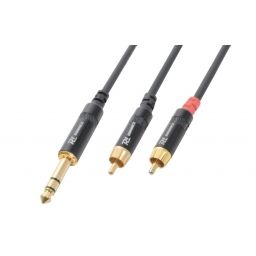 PD-Connex CX84-1 Cable 6.3 Stereo- 2 RCA Macho 1.5m 177027 - 1
