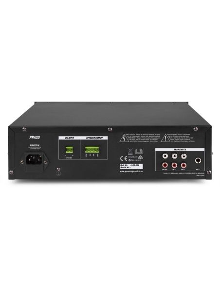 Power Dynamics PPA30 Mezclador amplificador 100V - 30W 952080