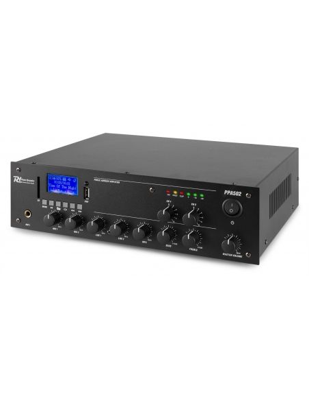 Power Dynamics PPA502 Mezclador amplificador 100V - 50W 2 Zonas 952084