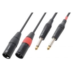 PD-Connex CX64-01 Cable Convertidor 2x XLR Macho - 2x 6.3 Mono 177056 - 1