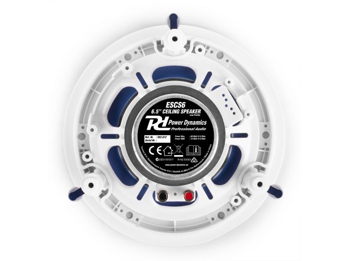 Power Dynamics ESCS6 Conjunto altavoces de techo de bajo perfil 6,5” 952612