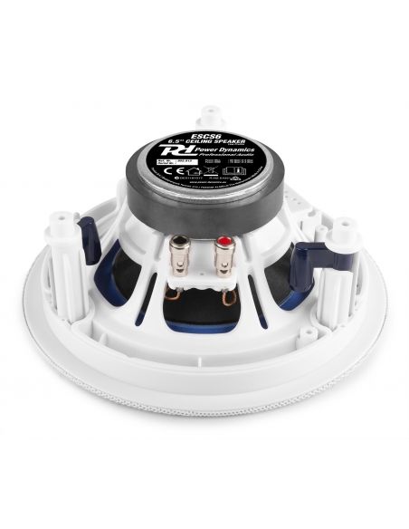 Power Dynamics ESCS6 Conjunto altavoces de techo de bajo perfil 6,5” 952612