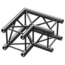Beamz P30-C21 Truss 2 vias corner 90§ Negro