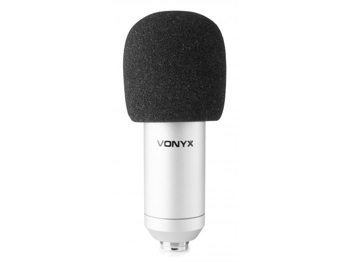 Vonyx CMS300S Micrófono de estudio Set USB Plata 173514