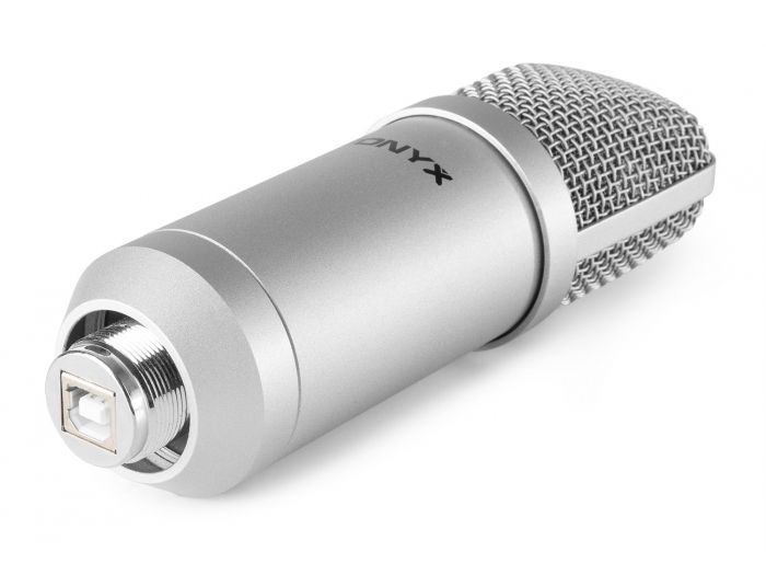 Vonyx CMS300S Micrófono de estudio Set USB Plata 173514