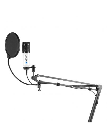 Vonyx CMS320W Kit de micrófono estudio USB Blanco con Echo 173560 - 3