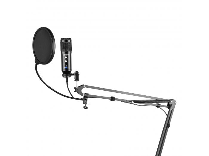 Vonyx CMS320B Kit de micrófono estudio USB Negro con Echo 173556 - 3
