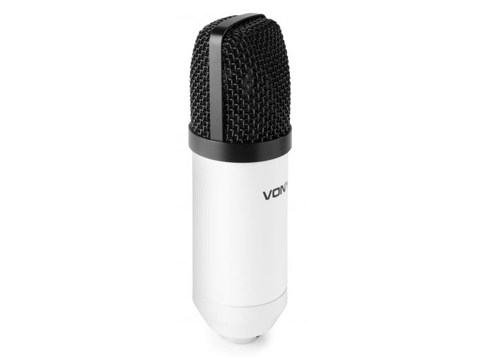 Vonyx CMS300W Micrófono de estudio Set USB Blanco 173516
