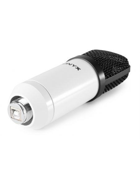 Vonyx CMS300W Micrófono de estudio Set USB Blanco 173516