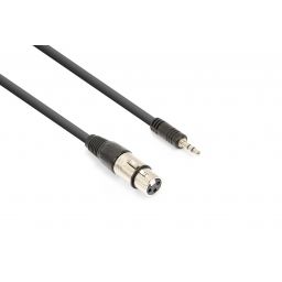 Vonyx CX320-05 Cable XLR Hembra-Jack 3.5 Stereo (0.5m) 177748 - 1