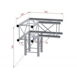 beamZ Pro P24-C30 Deco Truss 3-way 90º corner 182555 2