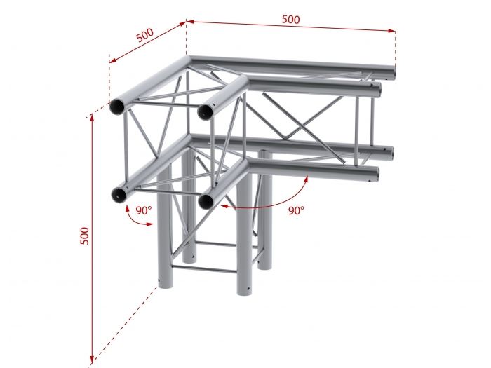 beamZ Pro P24-C30 Deco Truss 3-way 90º corner 182555
