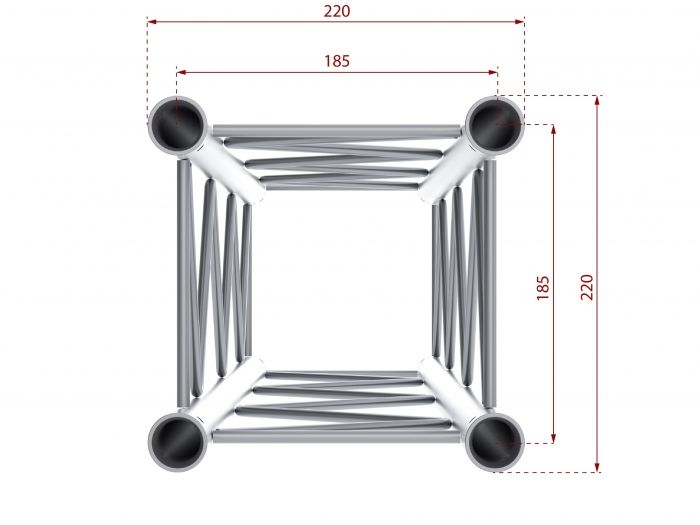 beamZ Pro P24-T35 Deco Truss 3-way T junction 182556