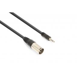 Vonyx Cable XLR Male-3.5 Stereo 0,5m | Mas Que Sonido