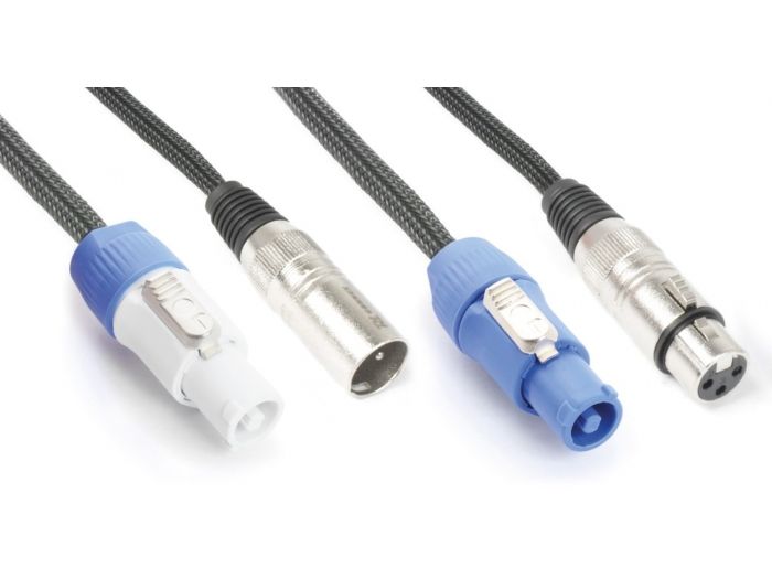 beamZ Pro CX06-10 Ligero Combi Cable Alimentacion B - XLR M/ Alimentacion A - XLR F 10m 176726 - 1