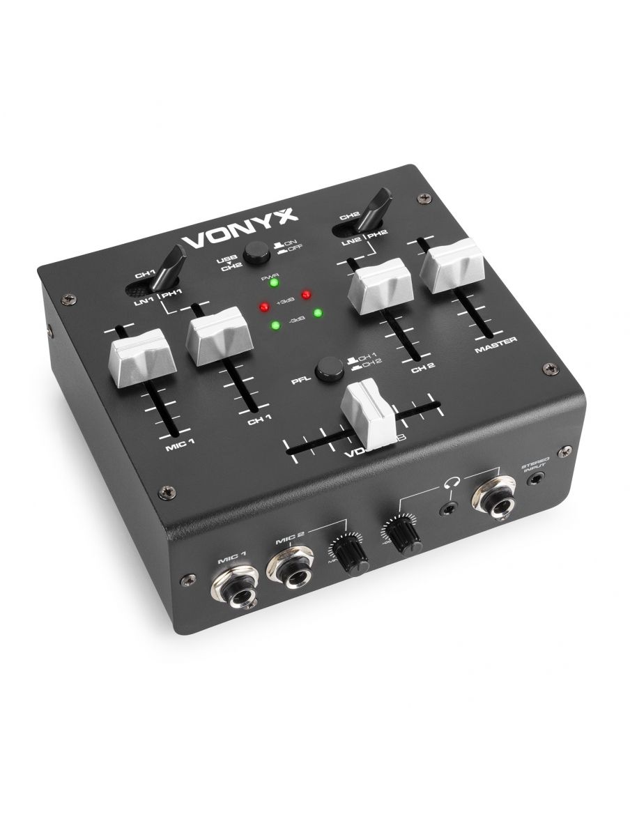 VONYX VDJ2USB Mezclador 3 canales DJ/USB 172744