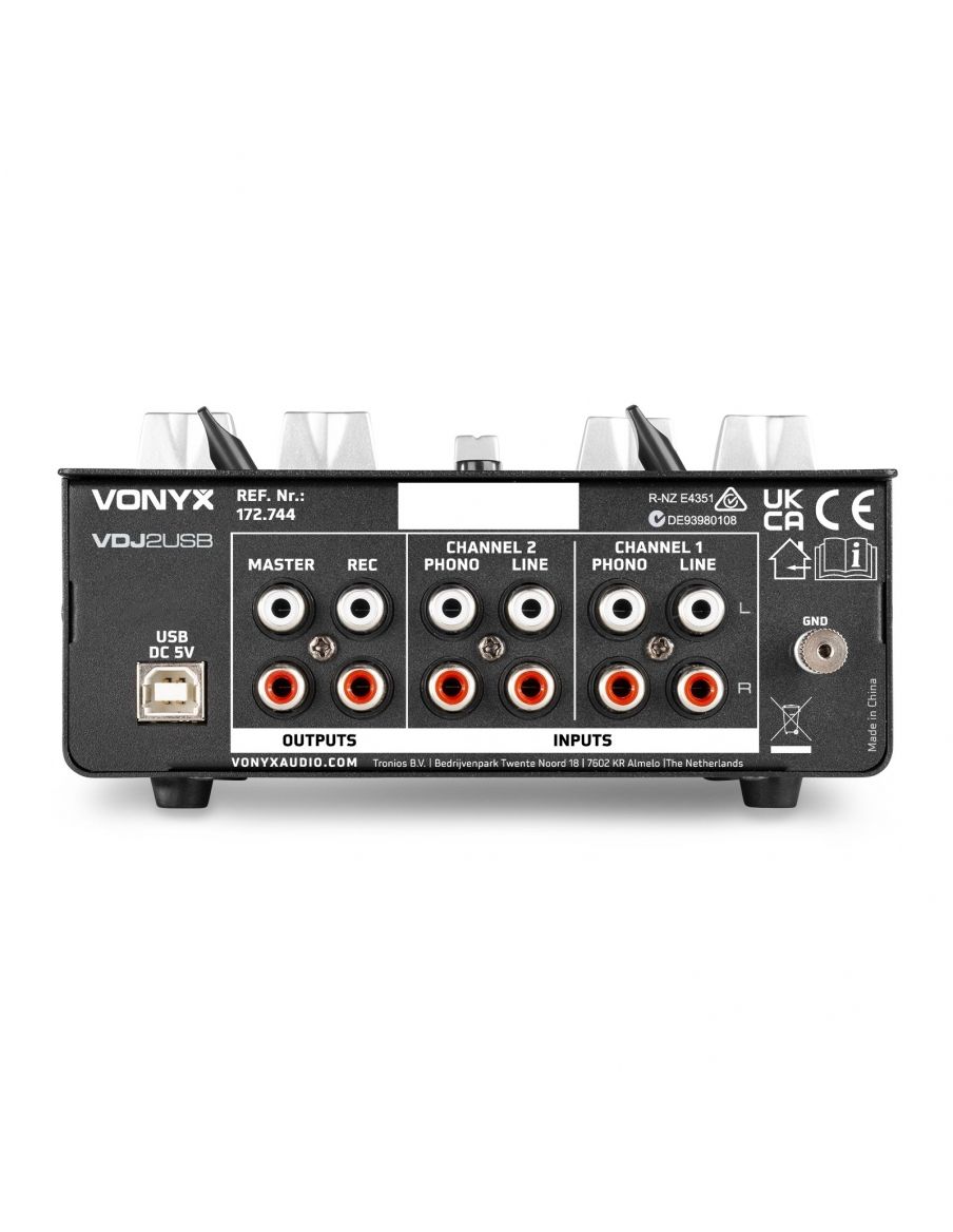 VONYX VDJ2USB Mezclador 3 canales DJ/USB 172744 - 4