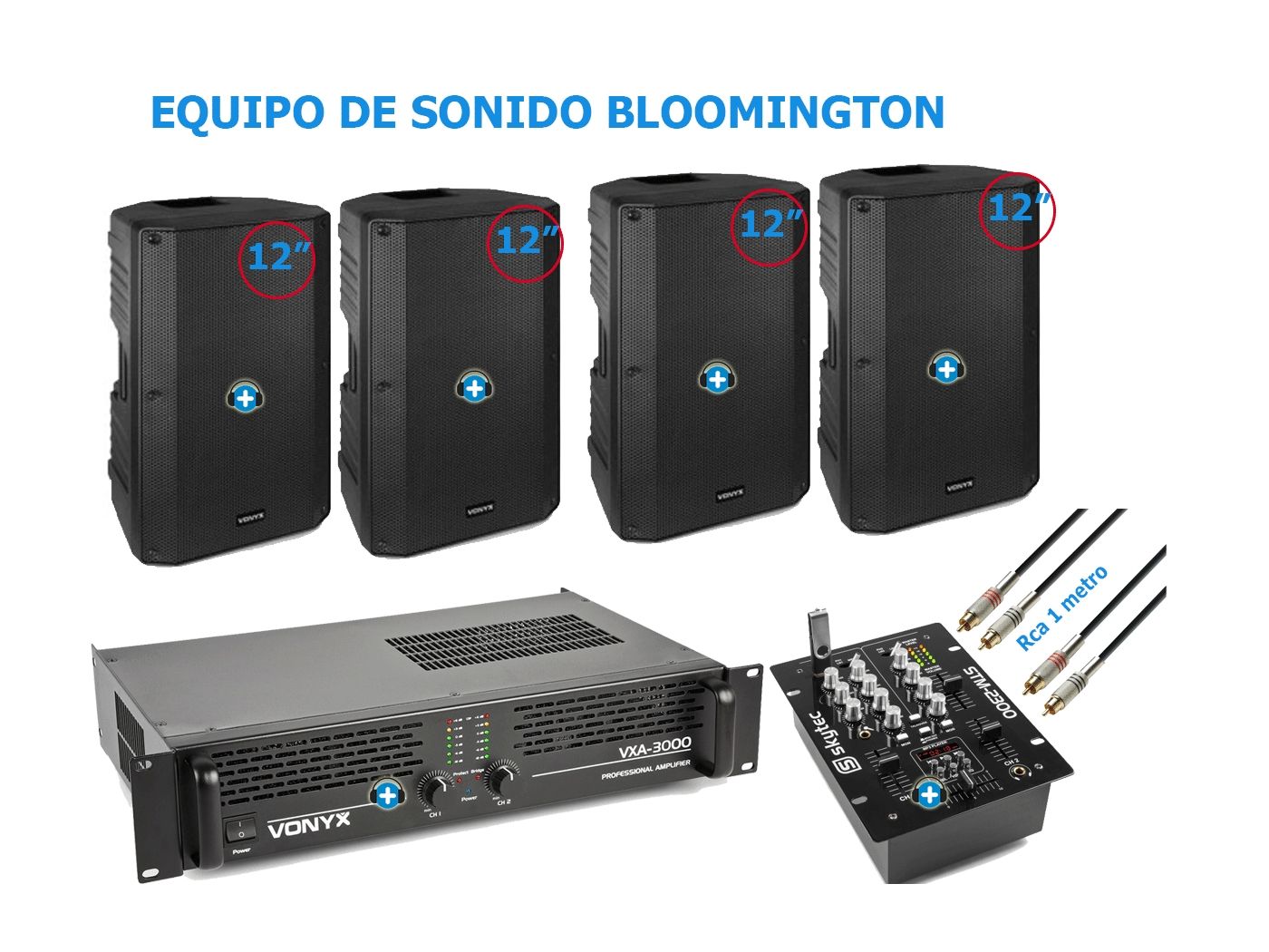 EQUIPO DE SONIDO BLOOMINGTON  - 12 Pulgadas - 2