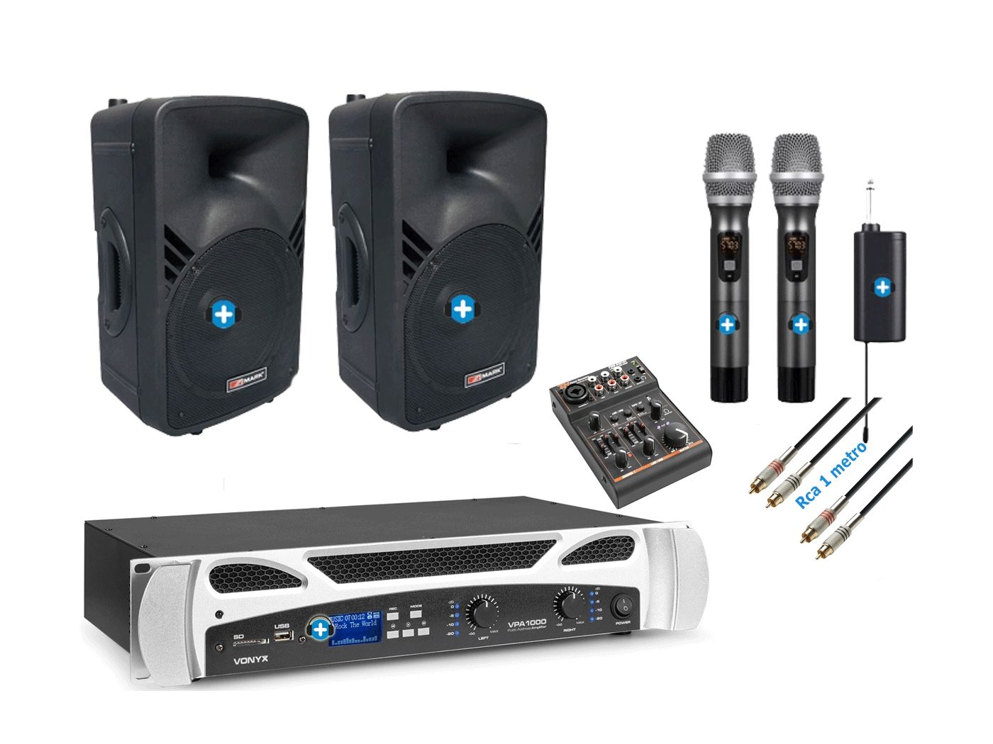 Pack ECO-GIM-PLUS 15  con Bluetooth Vocalista doble