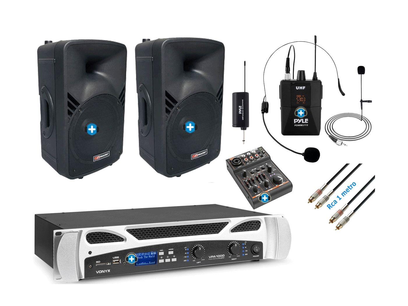 Pack ECO-GIM-PLUS 15  con Bluetooth Mic Diadema