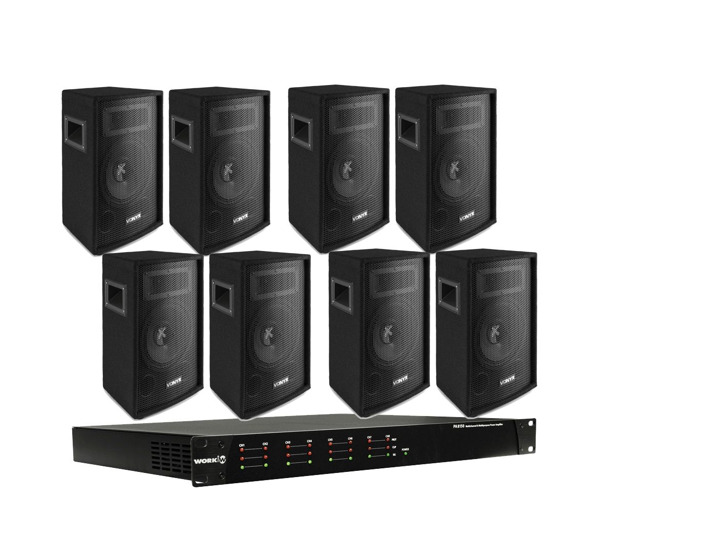 EQUIPO DE SONIDO CALGARY BASIC  8 ALTAVOCES - 16
