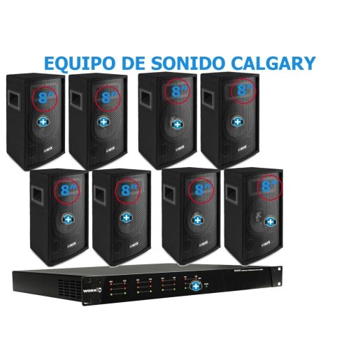 EQUIPO DE SONIDO CALGARY BASIC  8 ALTAVOCES - 18 2