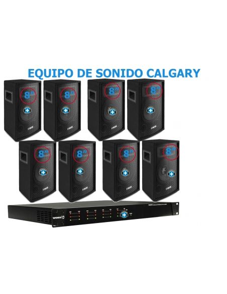 EQUIPO DE SONIDO CALGARY BASIC  8 ALTAVOCES - 17