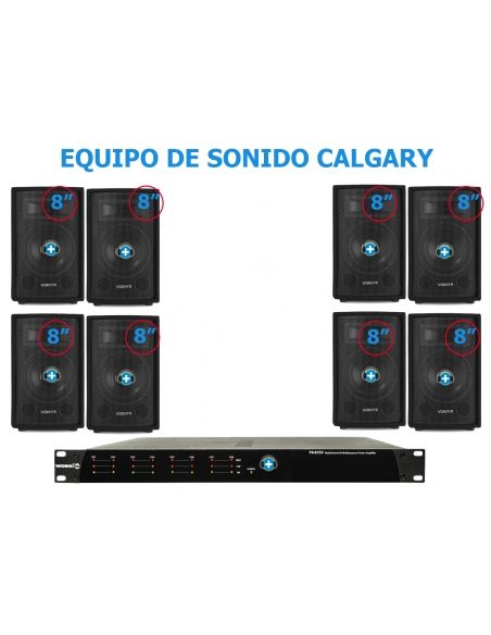 EQUIPO DE SONIDO CALGARY BASIC  8 ALTAVOCES - 18