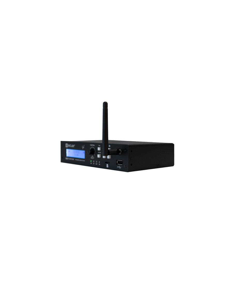 ECLER Reproductores De Audio  Pantalla LCD | microSD | DLNA & Airplay | Streaming PLAYER ONE