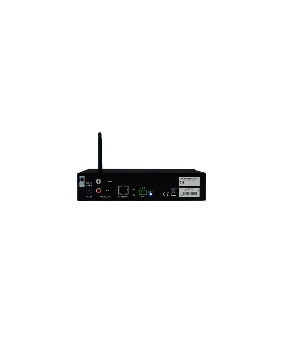 ECLER Reproductores De Audio  Pantalla LCD | microSD | DLNA & Airplay | Streaming PLAYER ONE