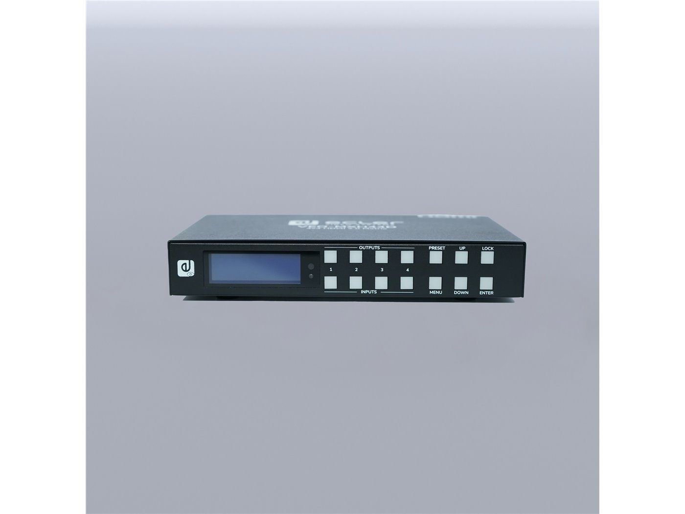 ECLER Selectores y Matrices  Matriz HDMI 2.0 4x4 18Gbps con Desembebedor de Audio y Pantalla VEO-MXH44D