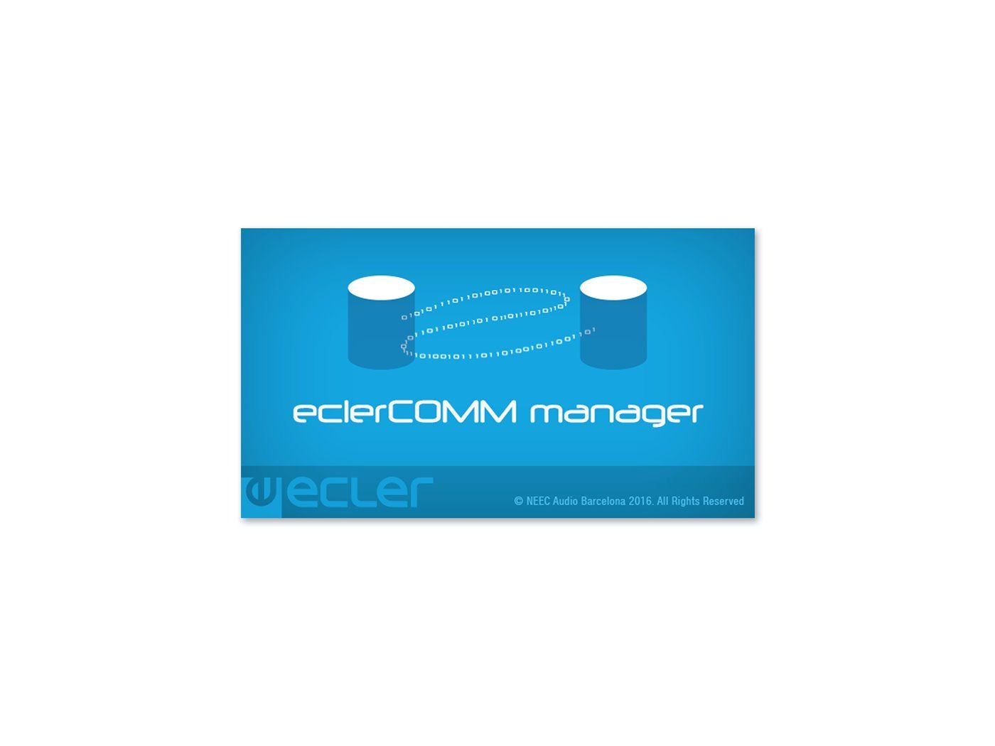 ECLER Software  EclerCOMM | aplicación de escritorio EclerCOMM Manager