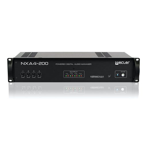 ECLER Gestores Digitales De Audio  4x200 WRMS | DSP | Clase D | Silencioso | TP-NET | EclerNet NXA4-200