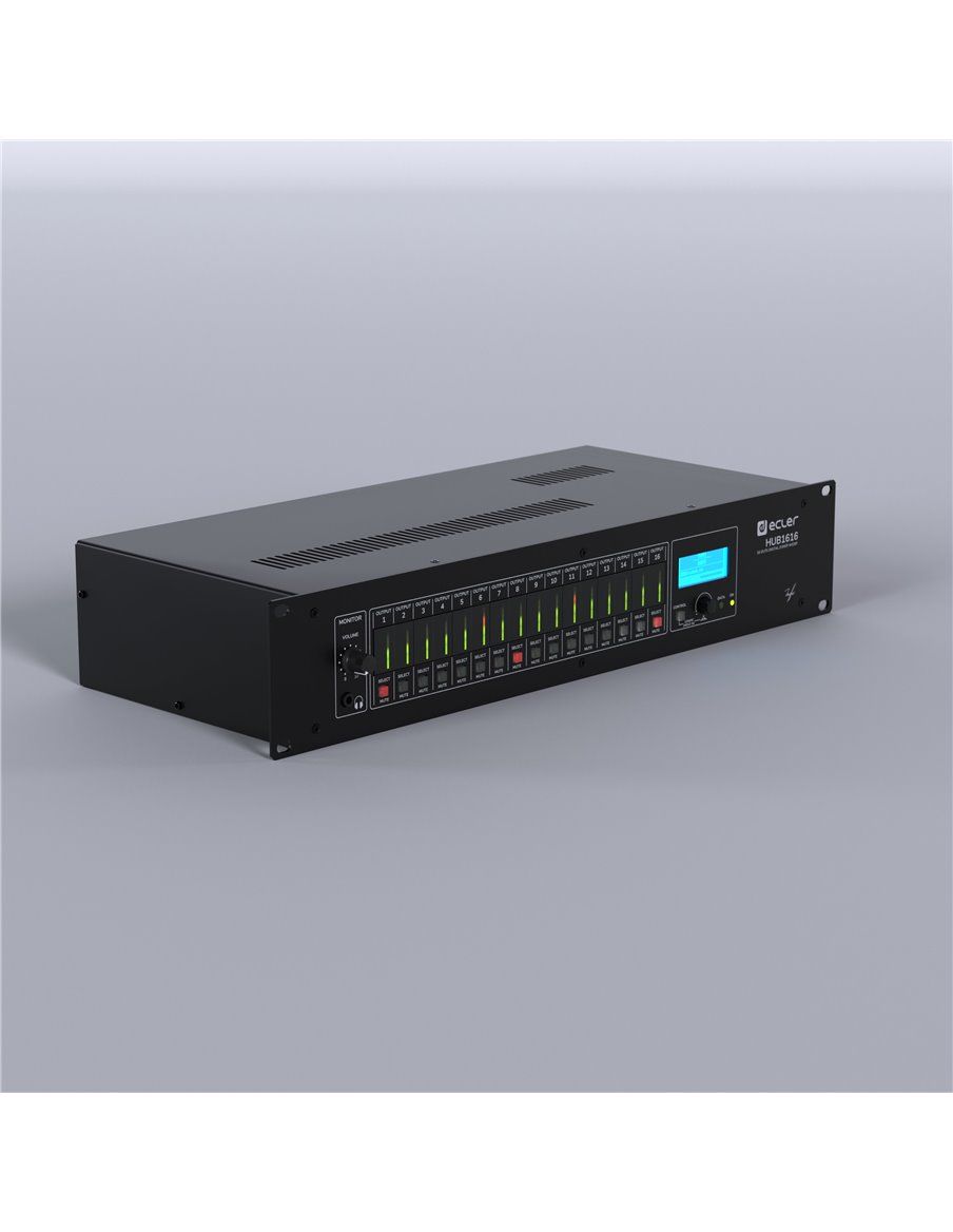 ECLER Matrices Digitales  16x16 | zonificación digital | DSP | plug&play HUB1616