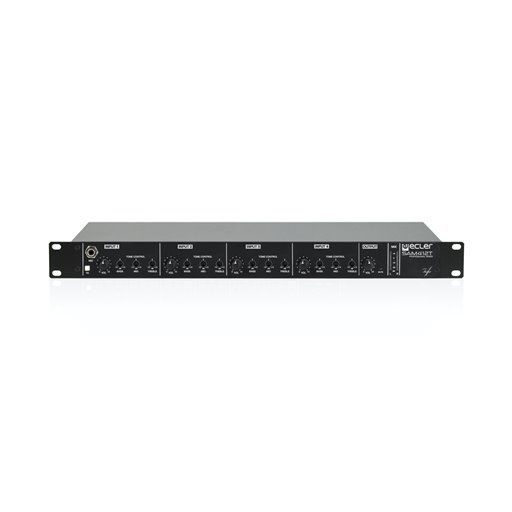 ECLER Pre-Amplificadores Y Mezcladores De Instalación  4x2 | 1U Rack | EQ de 3 bandas | mezclador analógico SAM412T