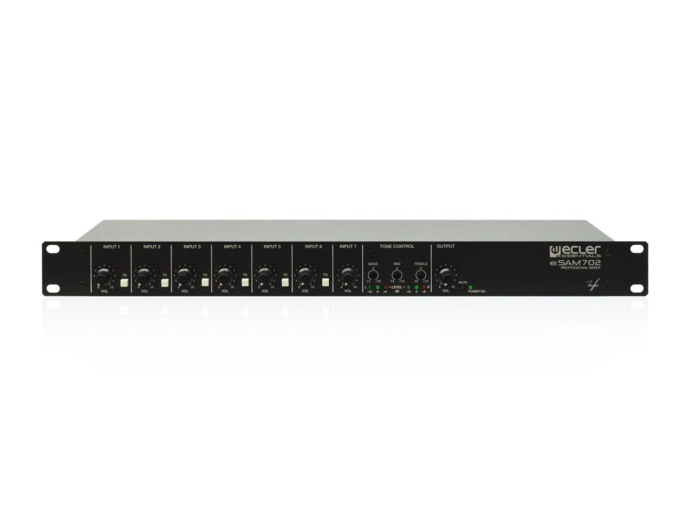 ECLER Pre-Amplificadores Y Mezcladores De Instalación  7x2 | 1U rack | mezclador analógico eSAM702