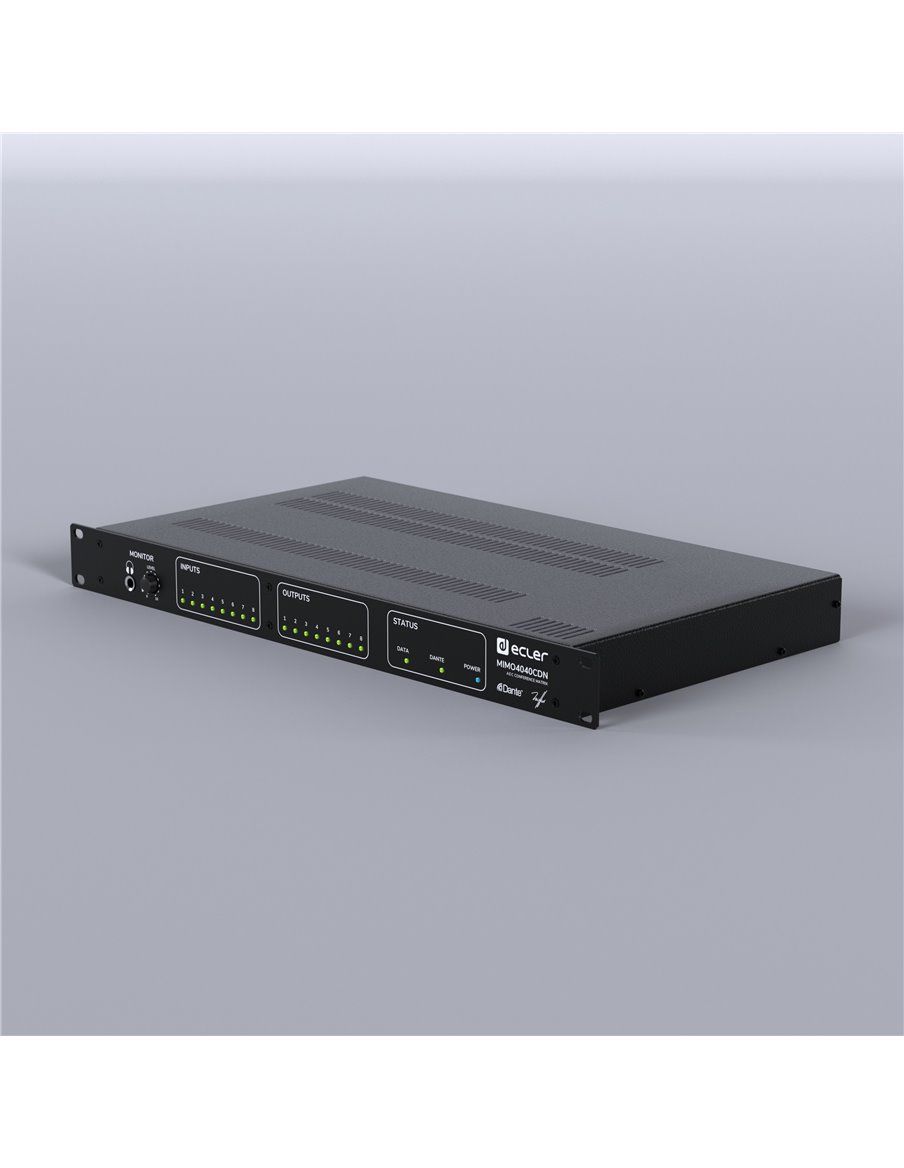 ECLER Matrices Digitales  40x40 | Matriz digital Dante™| AES67  MIMO4040CDN