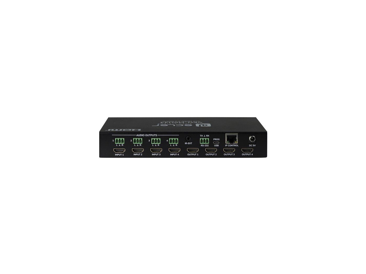 ECLER Selectores y Matrices  Matriz HDMI 2.0 4X4 con desembebedor de audio VEO-MXH44