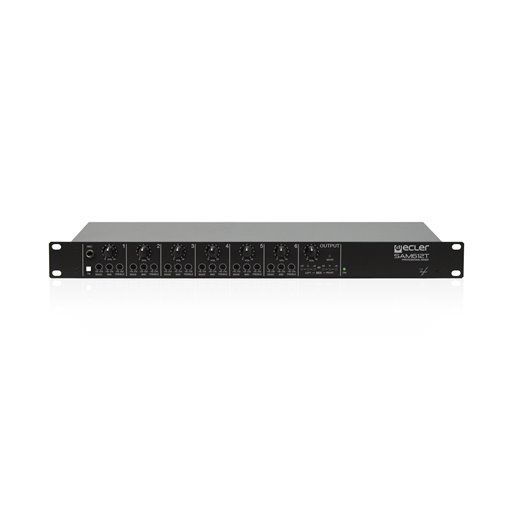 ECLER Pre-Amplificadores Y Mezcladores De Instalación  6x2 | 1U rack | EQ de 3 bandas | mezclador analógico SAM612T 2