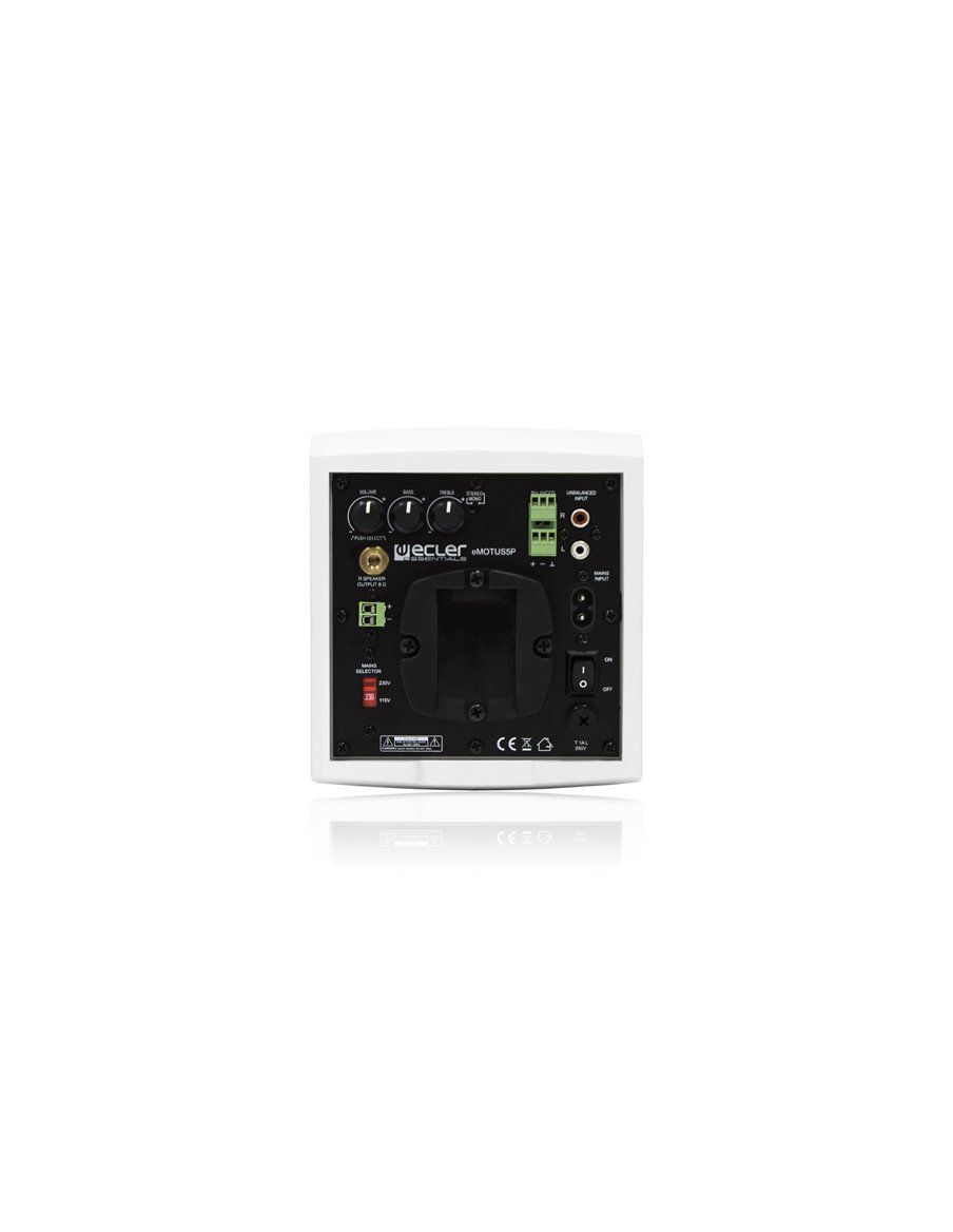 ECLER Cajas Acústicas  5" | 2 vías | 2x25 WRMS | activo | kit estéreo eMOTUS5P
