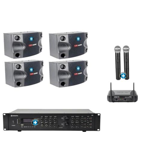 Equipo de sonido MALIBU VOX - USB-SD-Microfonia inalambrica-Radio- Bluetooth