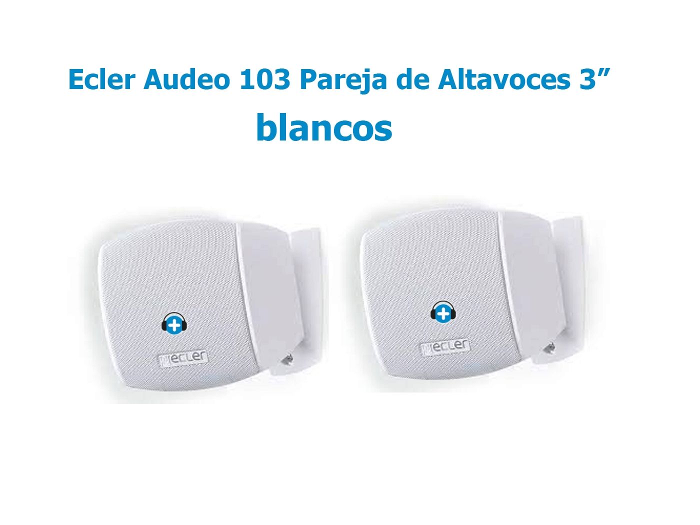 ECLER AUDEO103 Pareja de Cajas Acústicas  3"  2 vías 25 WRMS Color Blanco